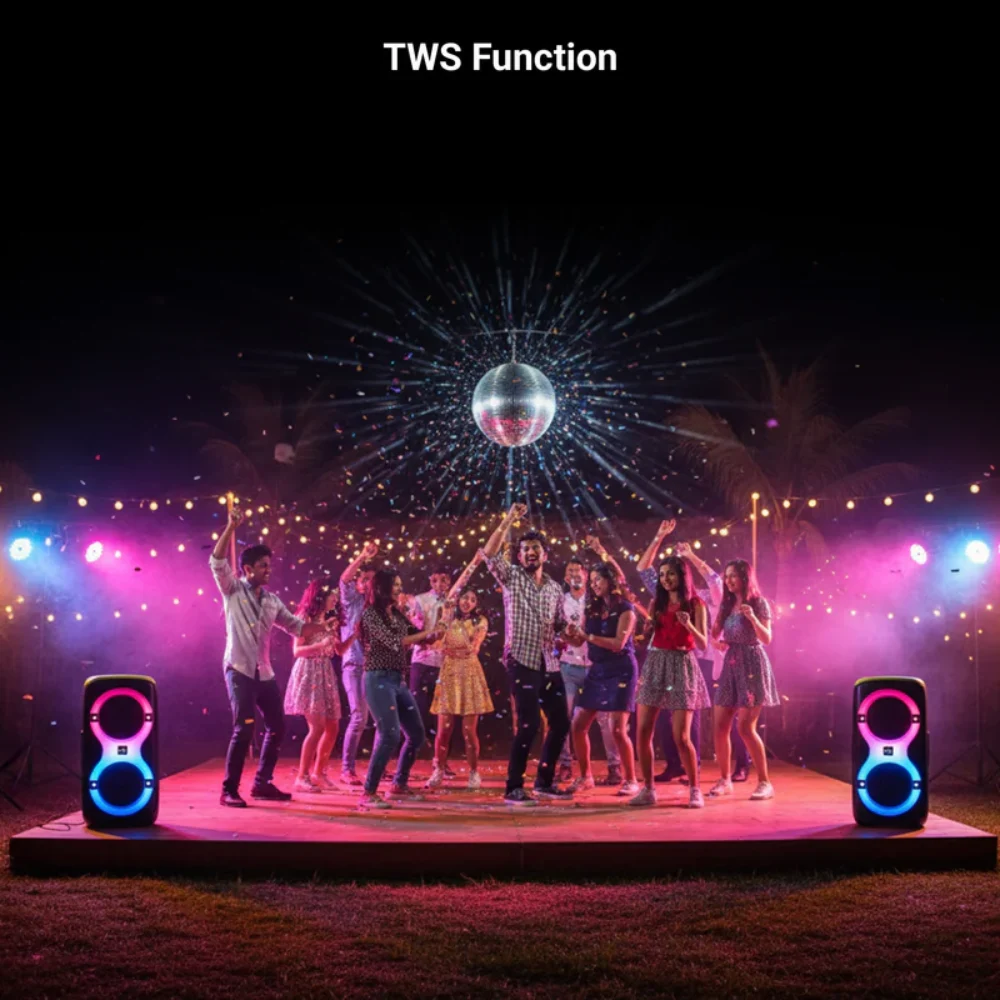 Zebronics Bluetooth DJ Speaker with Mic 120W Thump 802 view 2